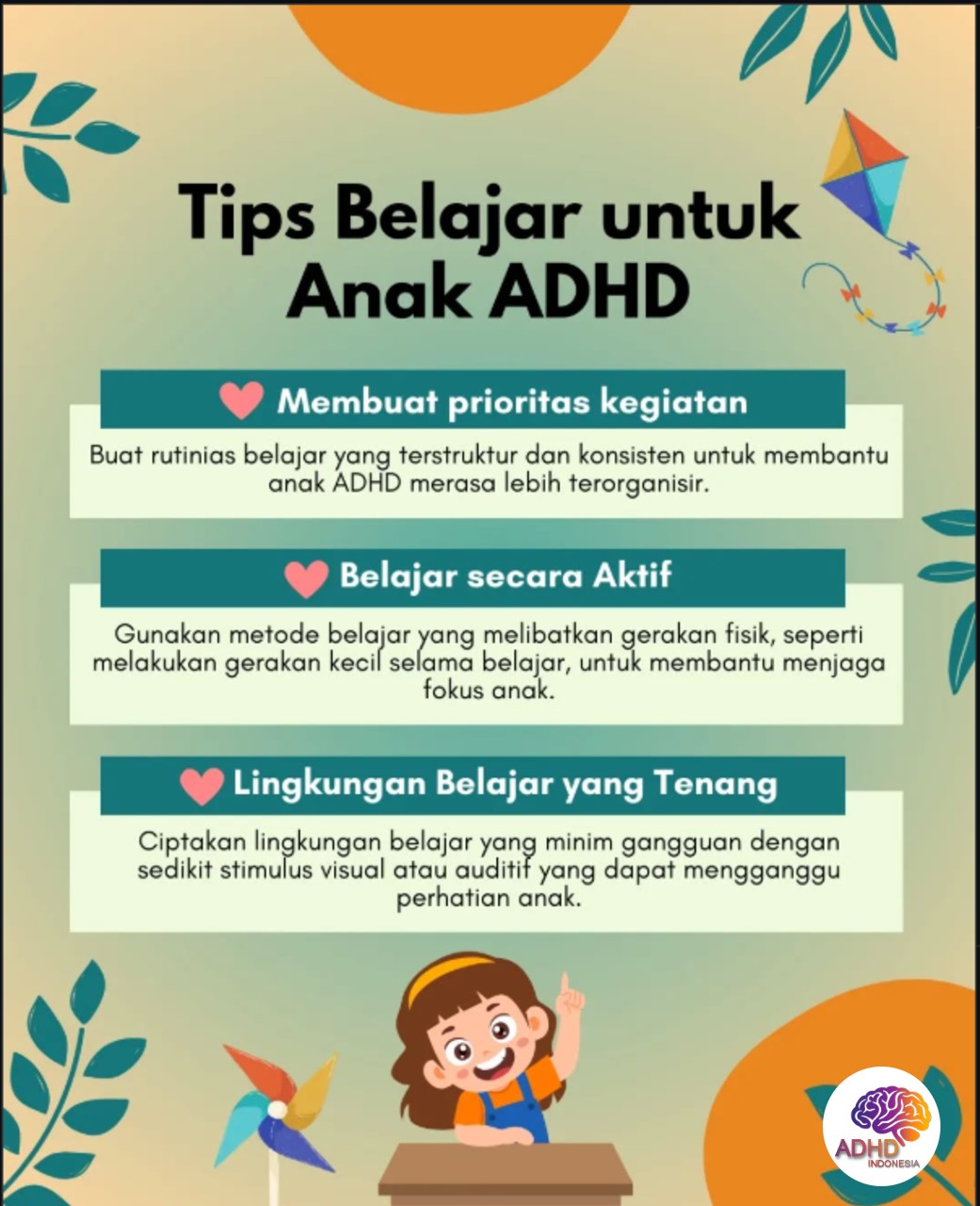 Strategi Belajar yang Cocok untuk Anak ADHD di Kabupaten Seluma